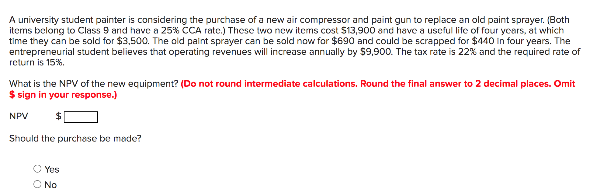 Solved A university student painter is considering the | Chegg.com