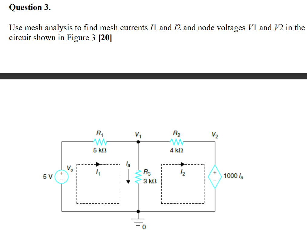 Solved Question 1. For The Given Circuit Below: A. Use | Chegg.com