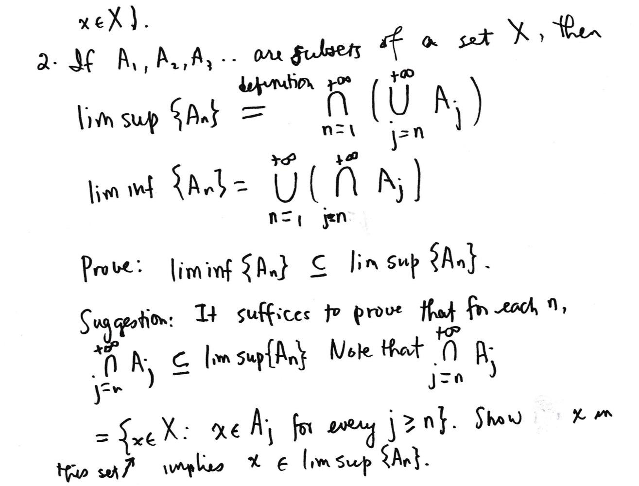 Solved A Set X Then 00 Na1 บได 5 Xex 2 If A A Chegg Com