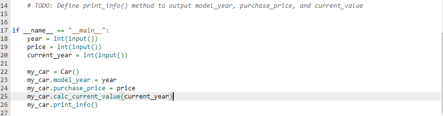 Solved Complete the Car class by creating an attribute | Chegg.com