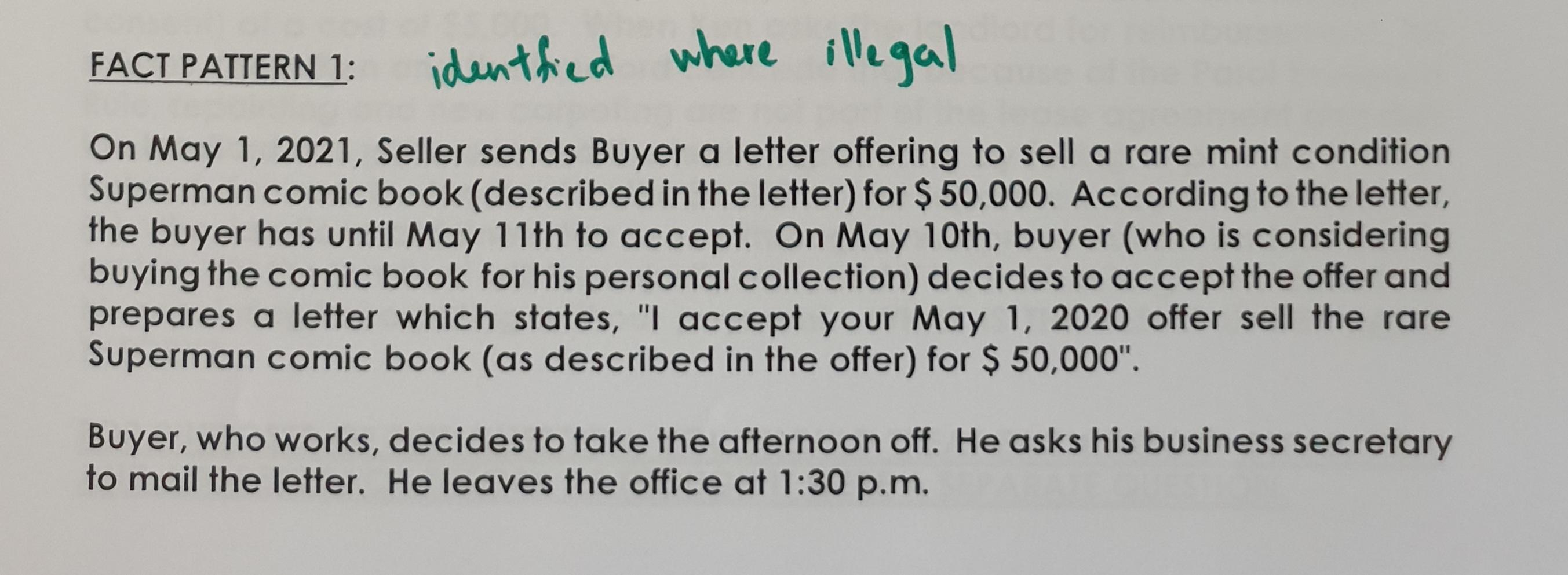 FOR EACH OF THE FOLLOWING FACT PATTERNS, ANALYZE AND | Chegg.com