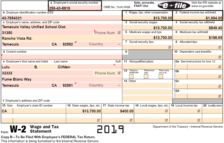 Gregory And Lulu Clifden's Tax Return Gregory R. And | Chegg.com