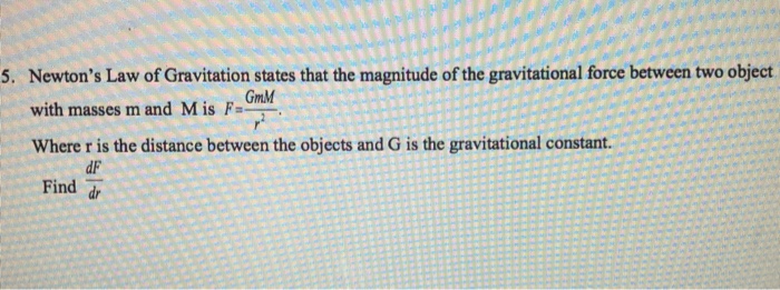 state newton's law of gravitational force