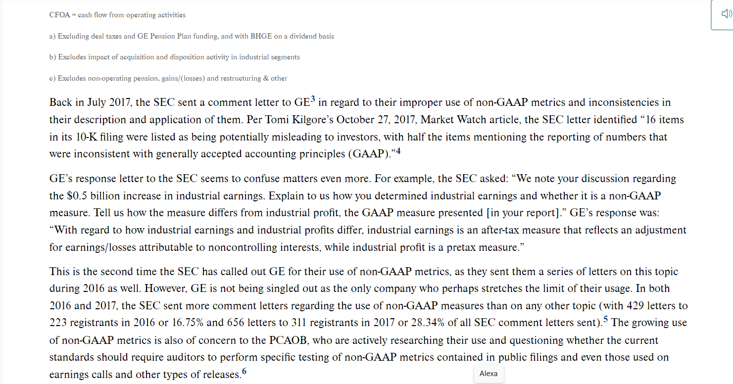 Case 6 7 Non Gaap Metric Disclosure By General 7055