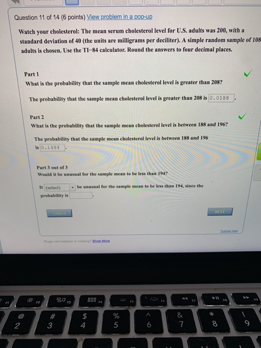 Solved Question 11 of 14 (6 points) View problem in a pop-Up | Chegg.com