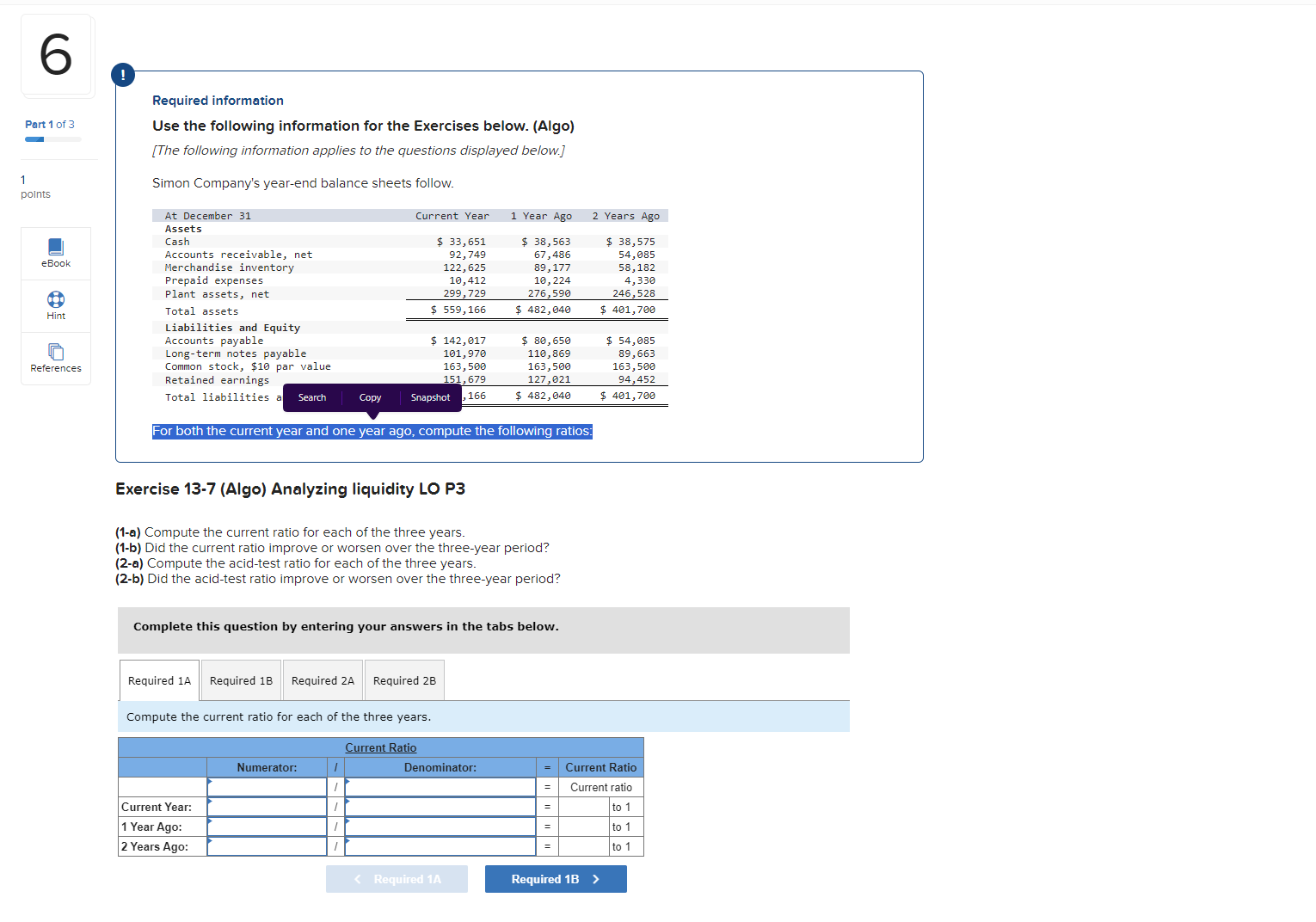 Solved Required informationUse the following information for | Chegg.com