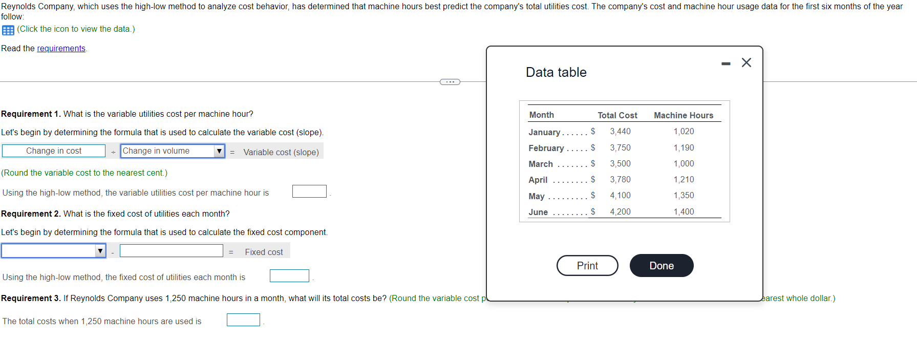 Solved Data Table | Chegg.com