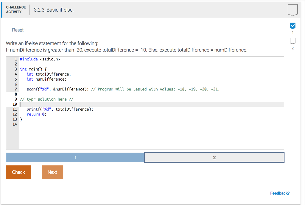 Solved IAIJUprE ACTIVITY 3.2.3.Basic if-else 32.3: Basis if | Chegg.com