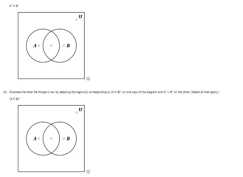 Solved Consider The Venn Diagram Below. (a) Illustrate One | Chegg.com