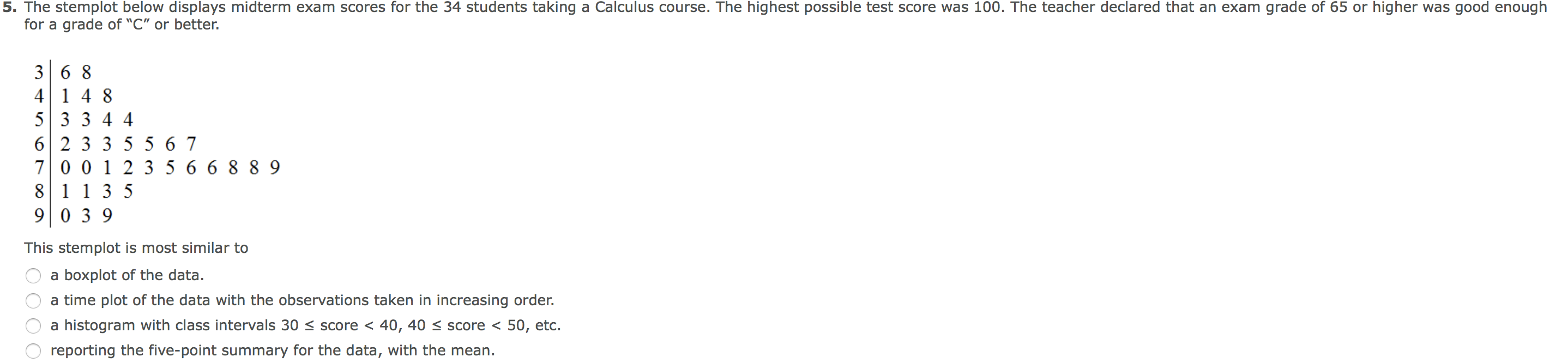 solved-5-the-stemplot-below-displays-midterm-exam-scores-chegg