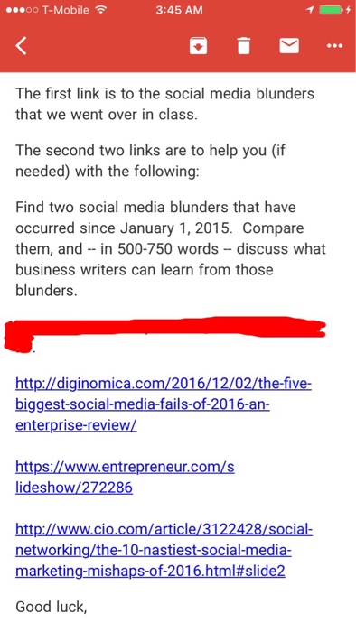 Solved The First Link Is To The Social Media Blunders That | Chegg.com