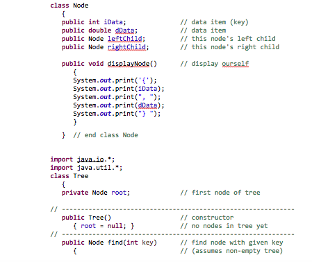 class Node public int iData; public double dData; | Chegg.com