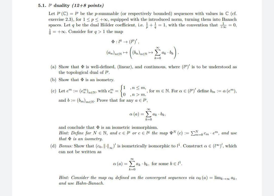 Solved + 5.1. IP duality (12+8 points) Let IP (C) = IP be | Chegg.com