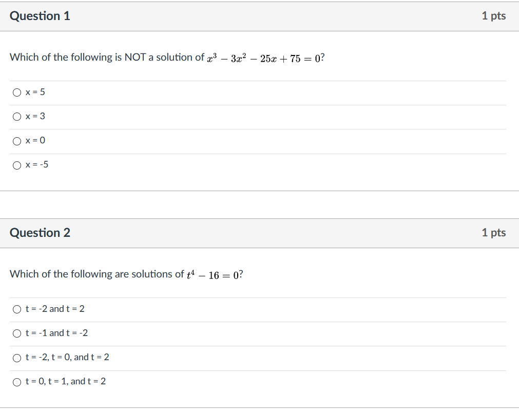 Solved Question 1 1 pts Which of the following is NOT a | Chegg.com
