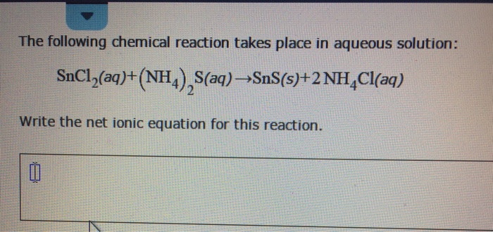 Solved The following chemical reaction takes place in | Chegg.com