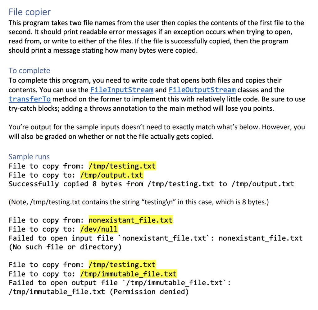 import java.util.Scanner; public class CopyFile { | Chegg.com