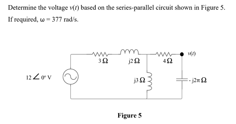 Solved Determine the voltage v(t) based on the | Chegg.com