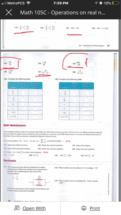 Solved Do problems underline and circle with red color and | Chegg.com
