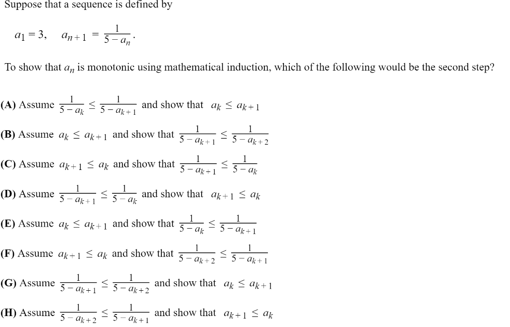 Solved Suppose that a sequence is defined by =5-an a1 3 To | Chegg.com