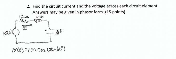 Solved 2. Find the circuit current and the voltage across | Chegg.com