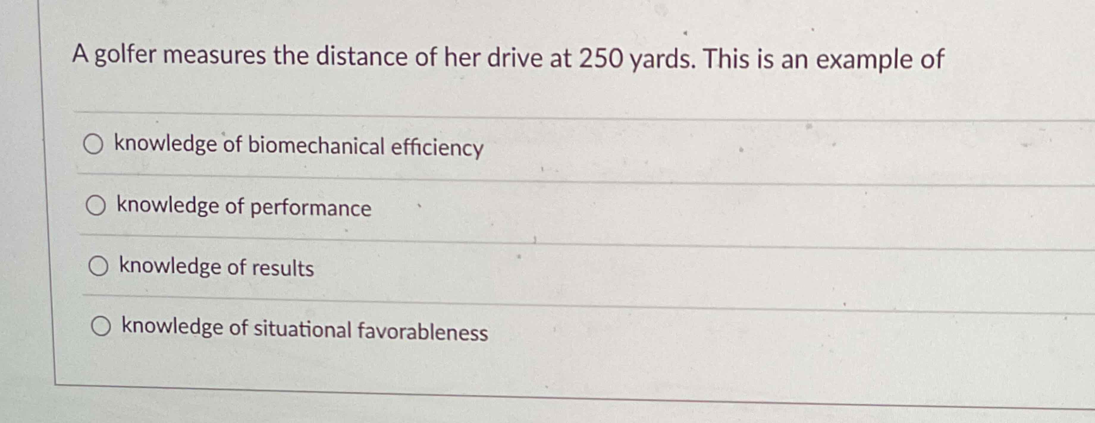 Solved A golfer measures the distance of her drive at 250 | Chegg.com