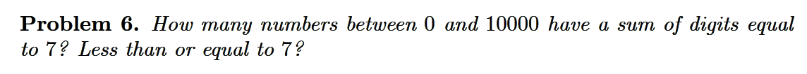 Solved Problem 6. How many numbers between 0 and 10000 have | Chegg.com