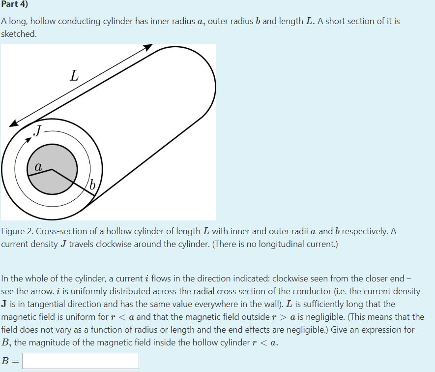 Solved Part 1) State Ampère's Law as an equation. Use the *