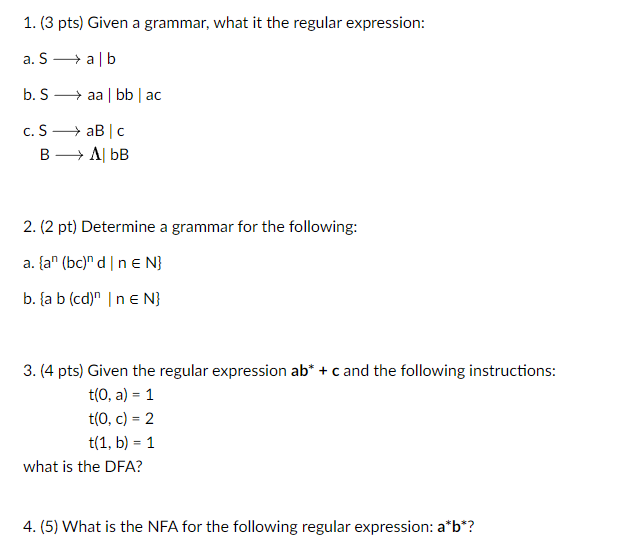 Solved Theoritical concepts in computer science, Below are | Chegg.com