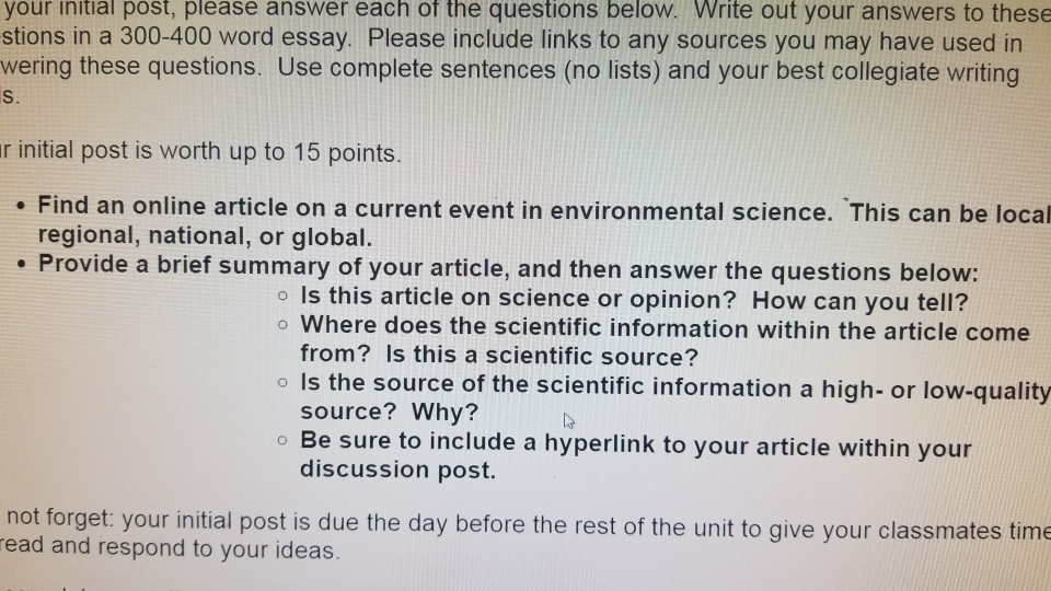 Please Awnser The Bold Printed Questions In 300 400 Chegg Com