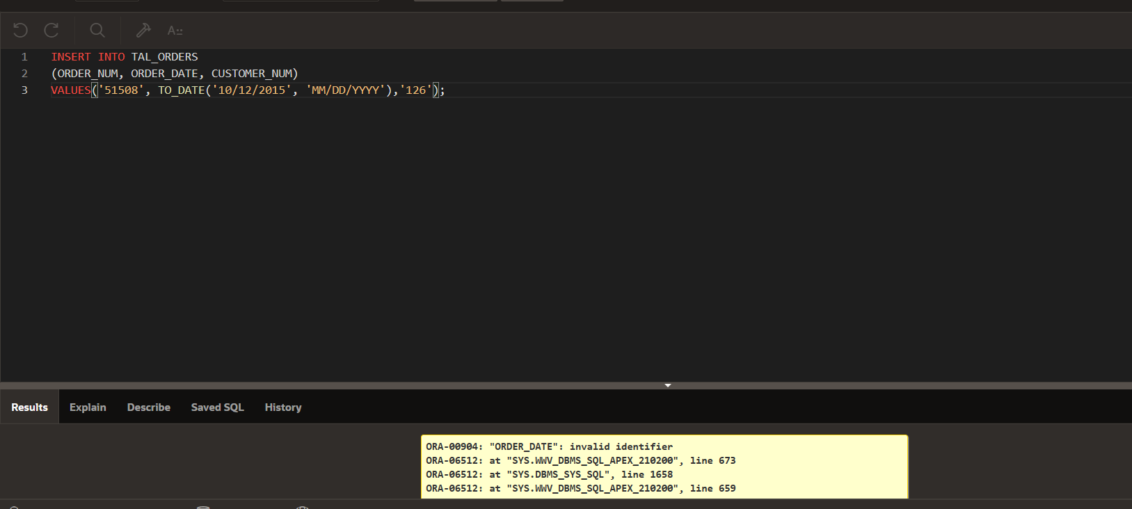 Solved 2 List All Of The Rows And Columns For The Orders Chegg Com