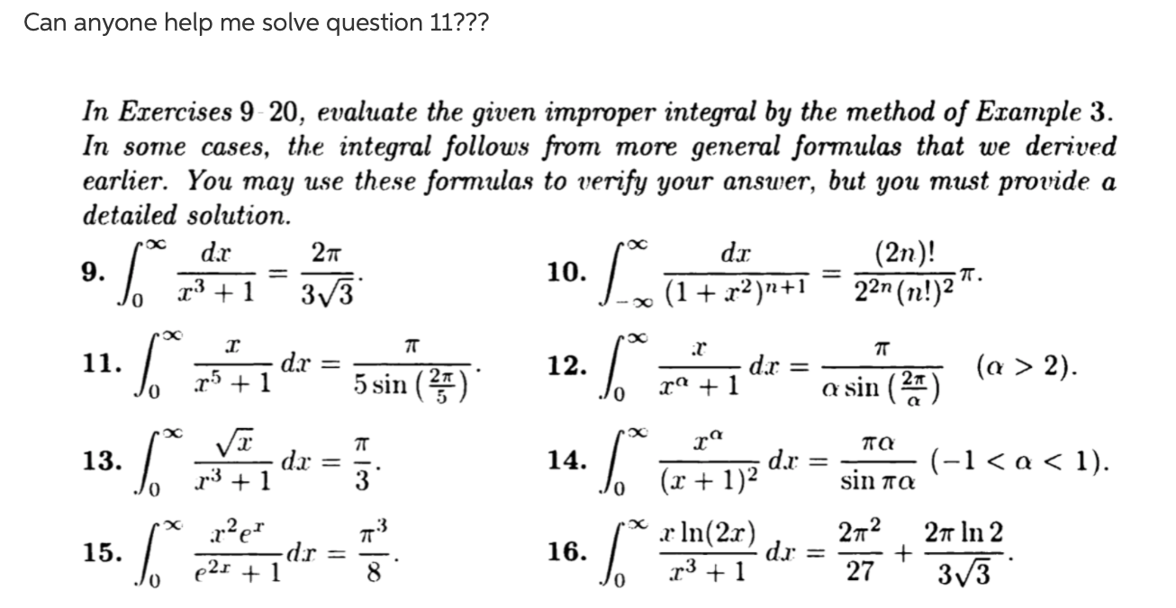 Solved This is a complex analysis question, cannot use | Chegg.com