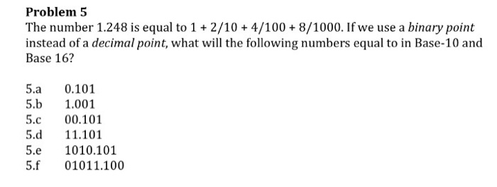 Solved The number 1.248 is equal to 1 + 2/10 + 4/100 + | Chegg.com