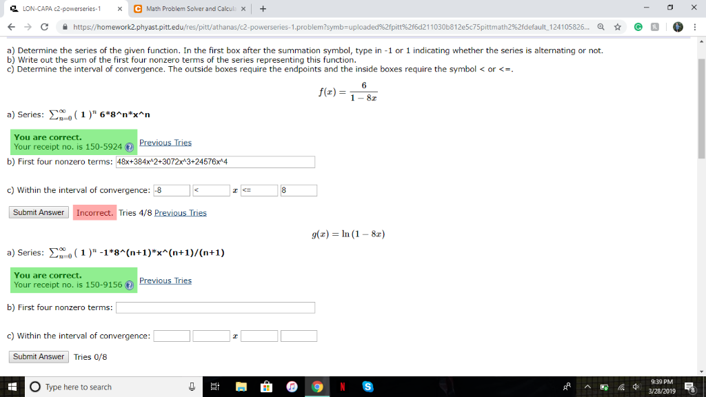 Solved LON-CAPA c2-powerseries- C Math Problem Solver and | Chegg.com