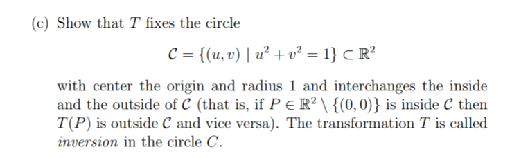 Solved R2 be the stereographic projection. Notice that R | Chegg.com