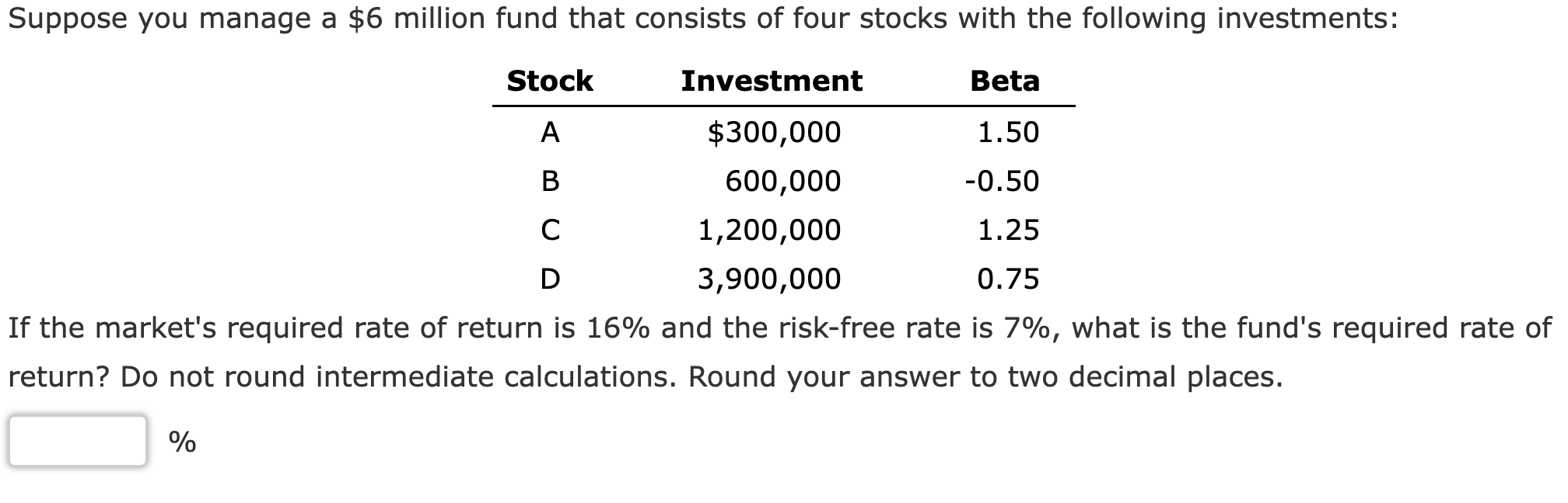 Solved If the market's required rate of return is 16% and | Chegg.com