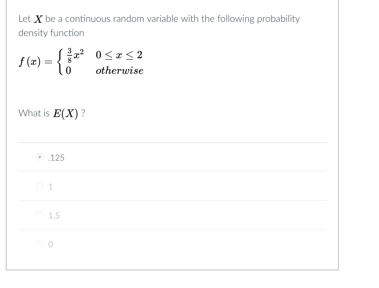 Solved Let X Be A Continuous Random Variable With The | Chegg.com