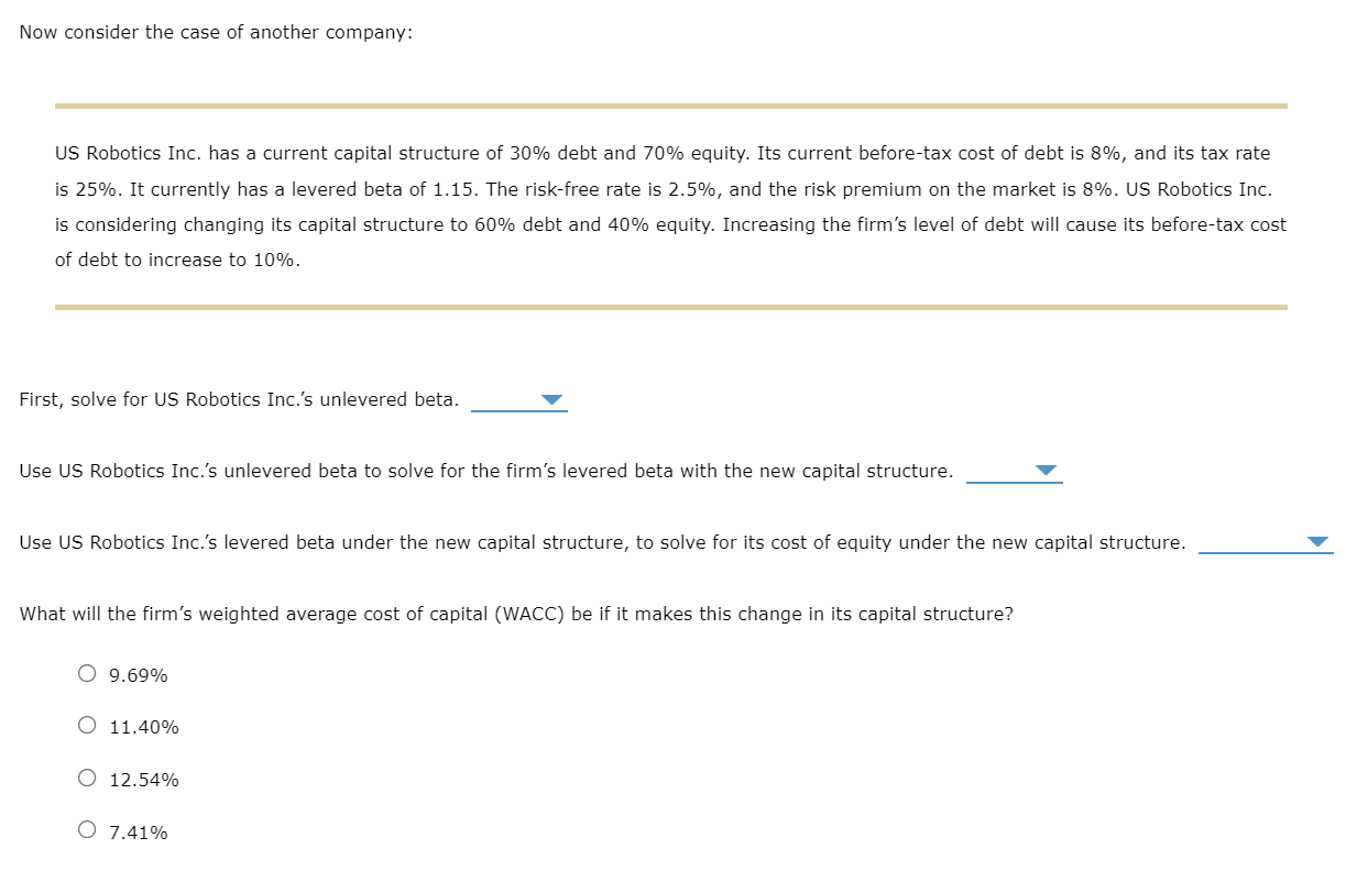 solved-first-solve-for-us-robotics-inc-s-unlevered-beta-chegg