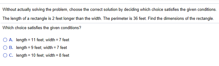 Solved Without actually solving the problem, choose the | Chegg.com
