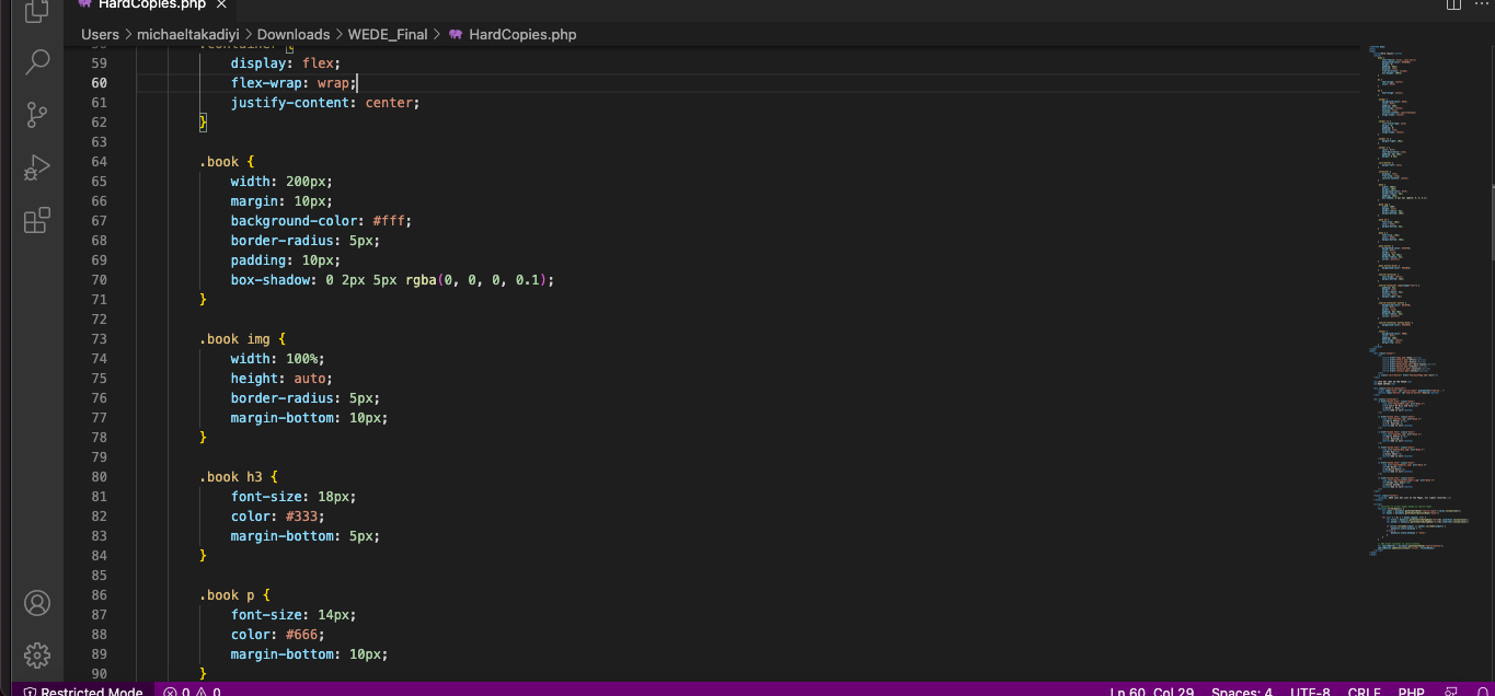 This is my code for a website for online book store | Chegg.com