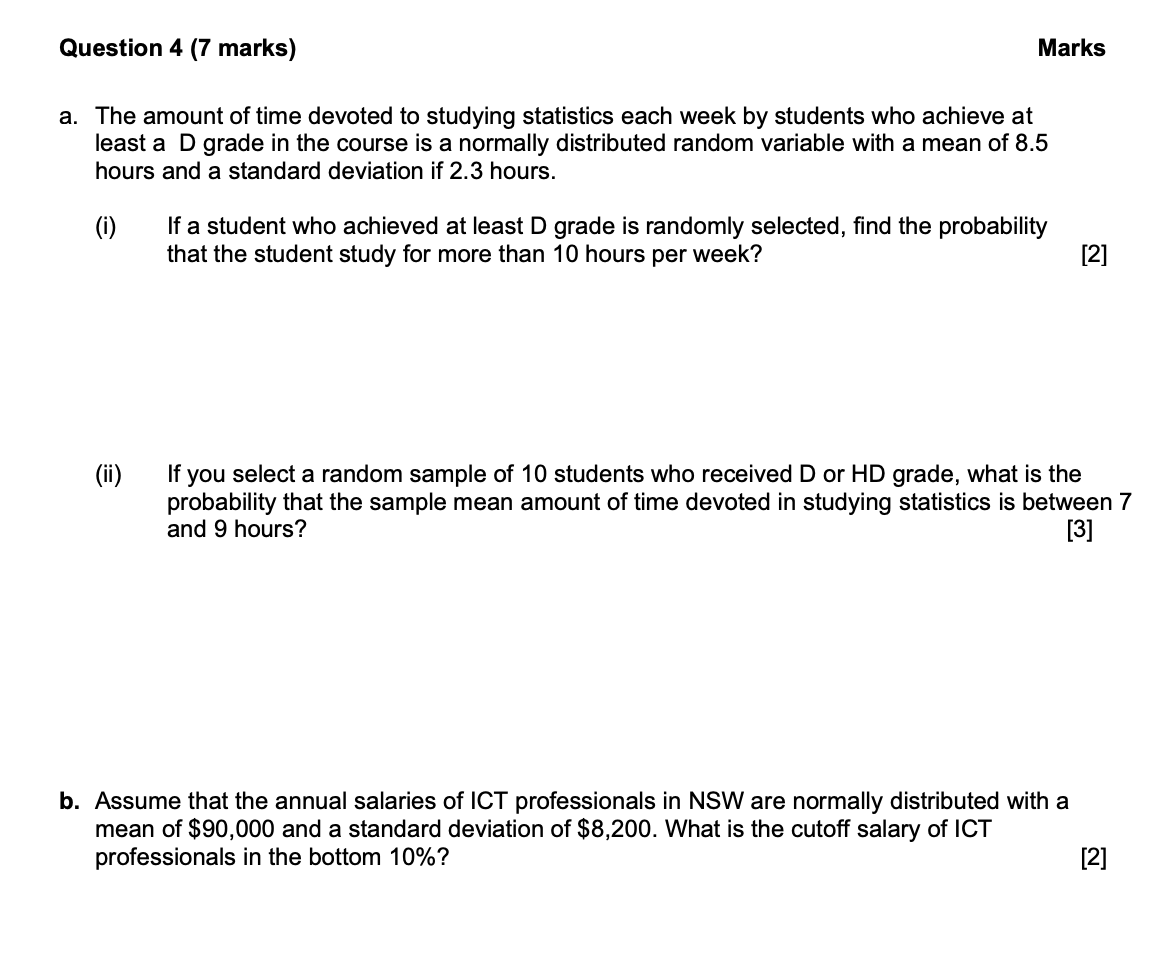 solved-question-4-7-marks-marks-a-the-amount-of-time-chegg