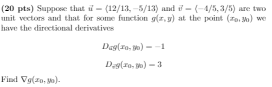 Solved Pts Suppose That U 12 13 5 13 And V Chegg Com