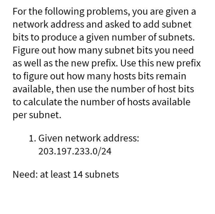 Solved For the following problems, you are given a network | Chegg.com