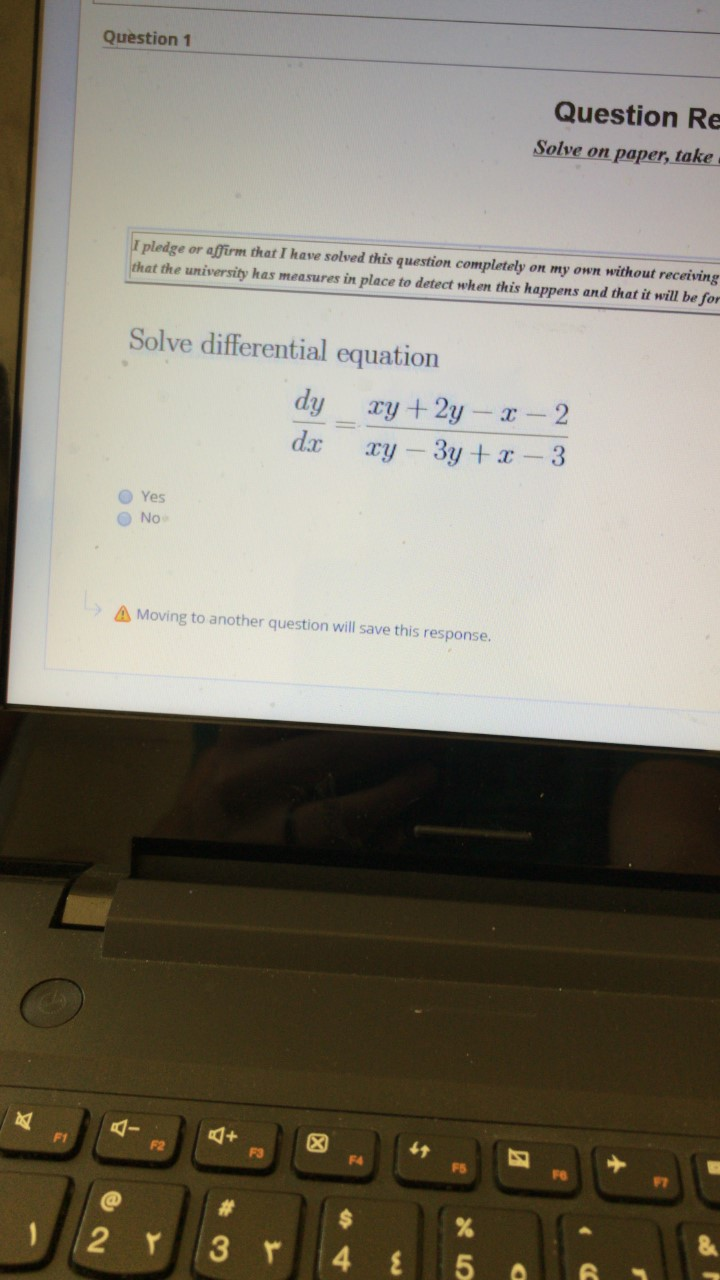Solved Question 1 Question Re Solve on paper, take I pledge | Chegg.com