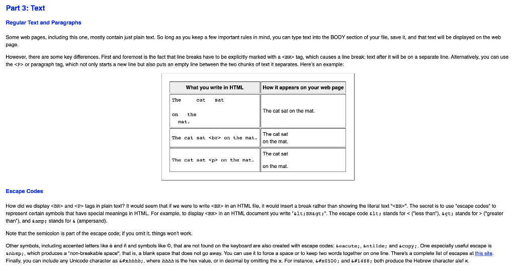 Web Pages and HTML scope of this lab, which focuses | Chegg.com