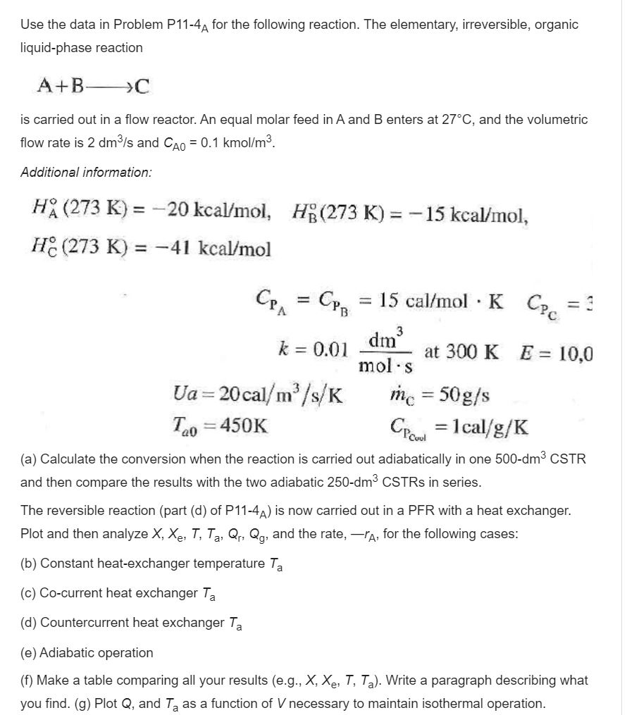 Use The Data In Problem P11 4a For The Following R Chegg Com