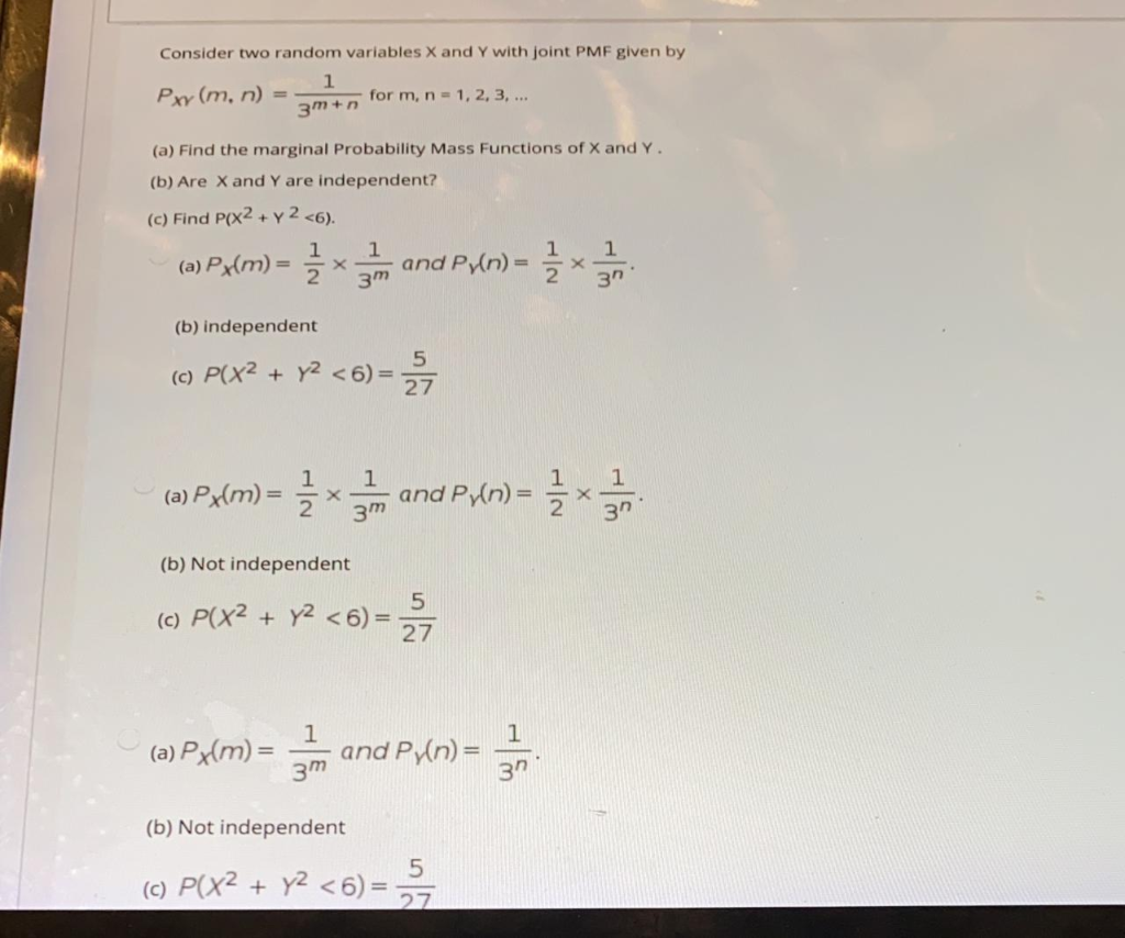 Solved Question 6 Let X Be A Continuous Random Variable W Chegg Com