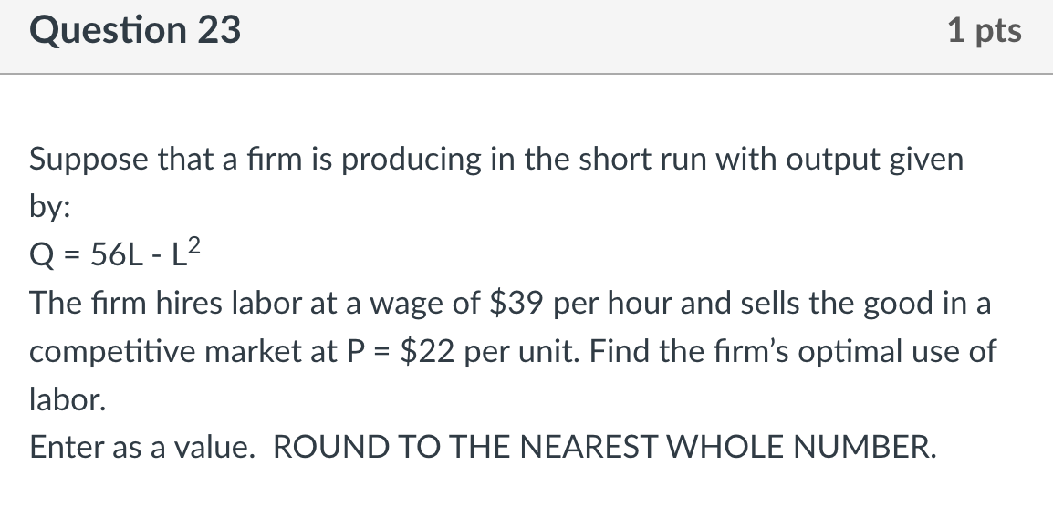 Solved Suppose That A Firm Is Producing In The Short Run | Chegg.com