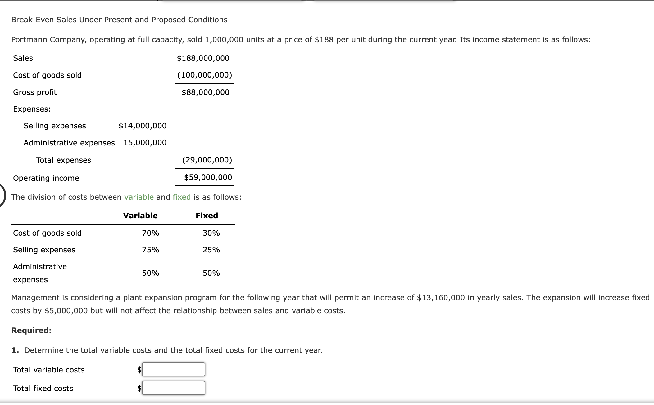 solved-break-even-sales-under-present-and-proposed-chegg