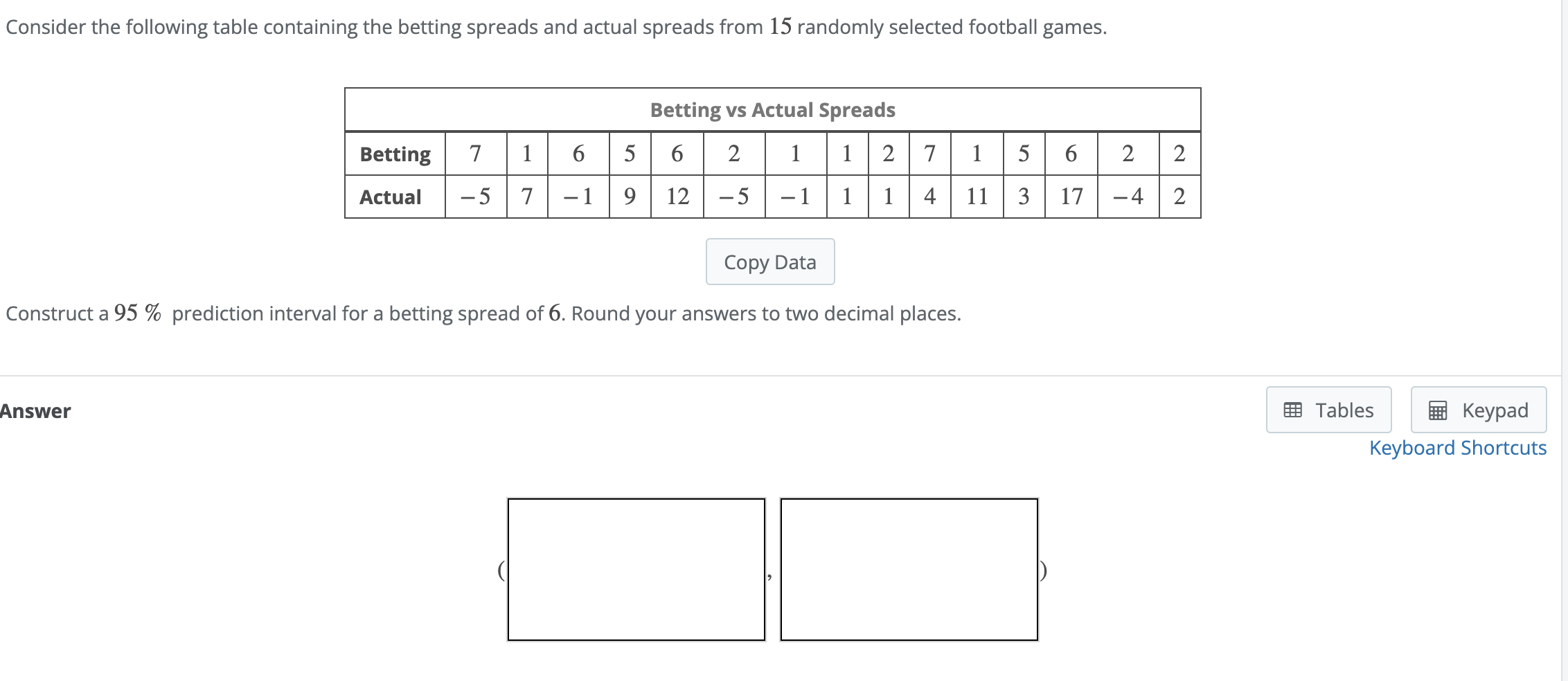 Solved Consider The Following Table Containing The Betting | Chegg.com