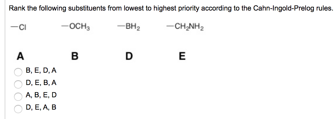 solved-rank-the-following-substituents-from-lowest-to-chegg